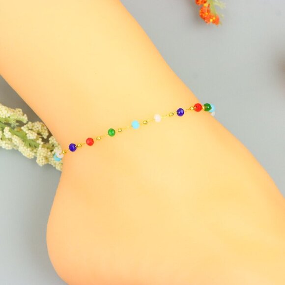 "Handmade Anklet – A Stylish Choice for Women, Thoughtful Gift Idea, EVCH1511 - Picture 4 of 10
